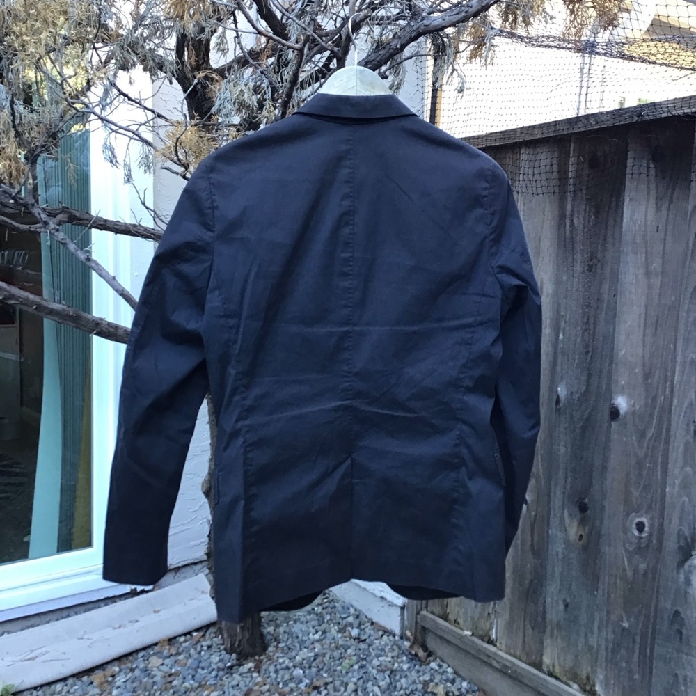 Uniqlo +J Jil Sander Blazer Mens Medium Black Lightweight Tailored Jacket - Picture 7 of 7